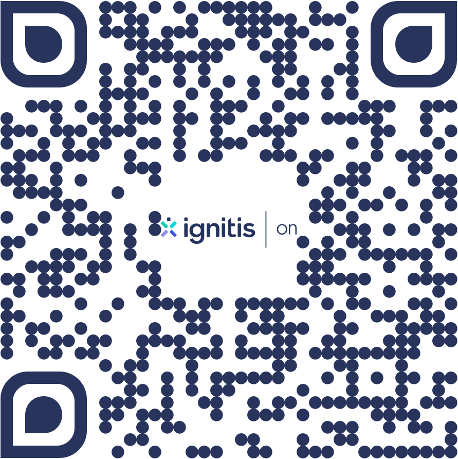 Ignitis ON lietotnes QR kods