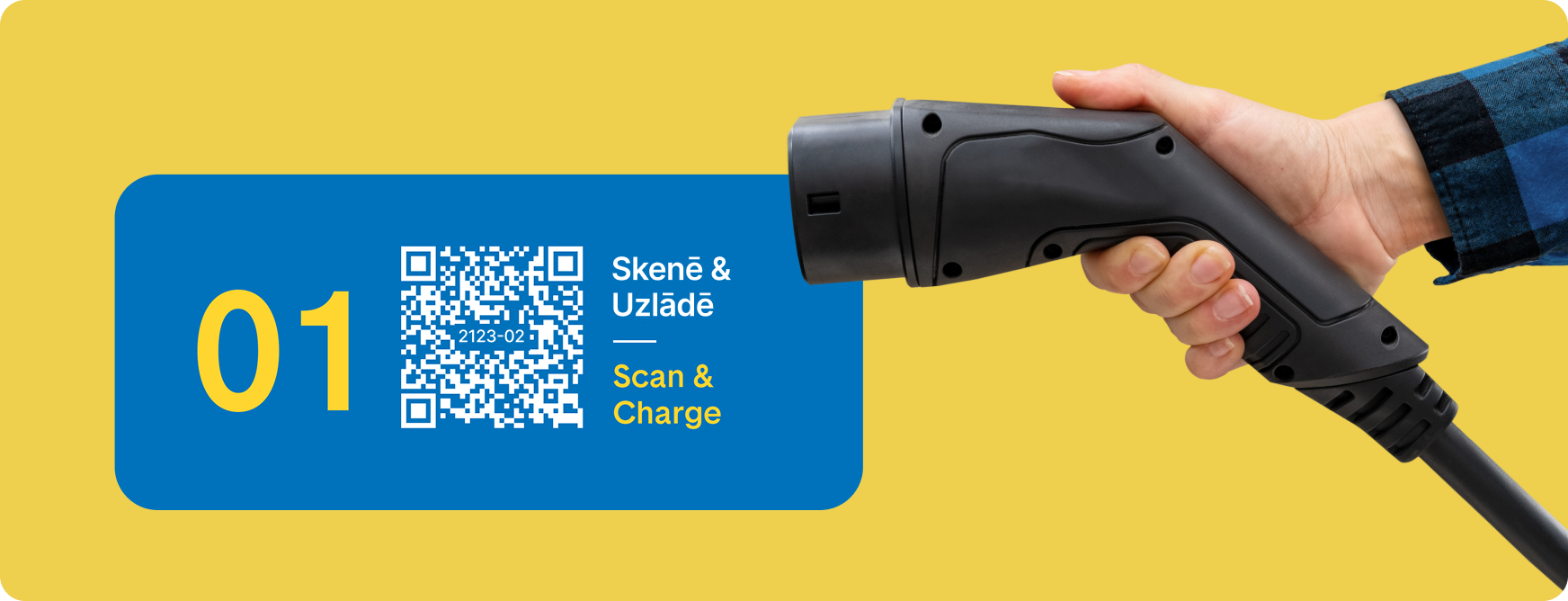 Ignitis ON uzlādes staciju QR koda paraugs.