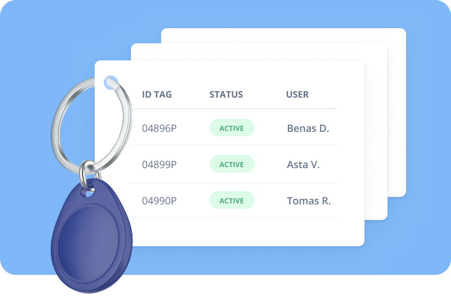 Pārvaldiet RFID atslēgas