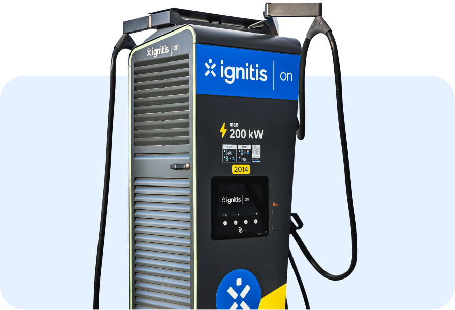 Ignitis ON ultra ātrās uzlādes stacija