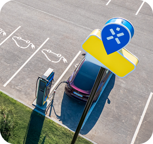 Ignitis ON uzlādes stacija.