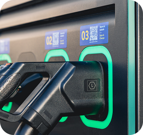 Ignitis ON uzlādes stacijas savienojumi.