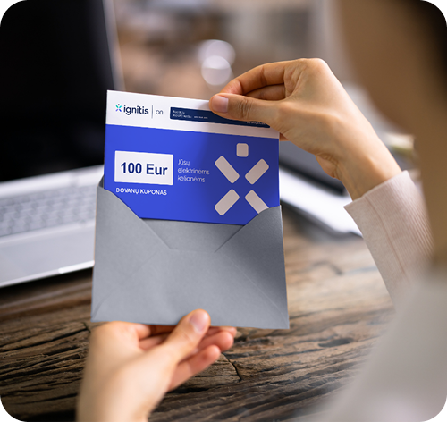 Ignitis ON dāvanu karte.