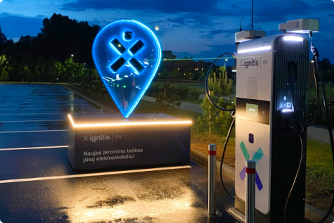 500 elektroauto uzlādes punktus