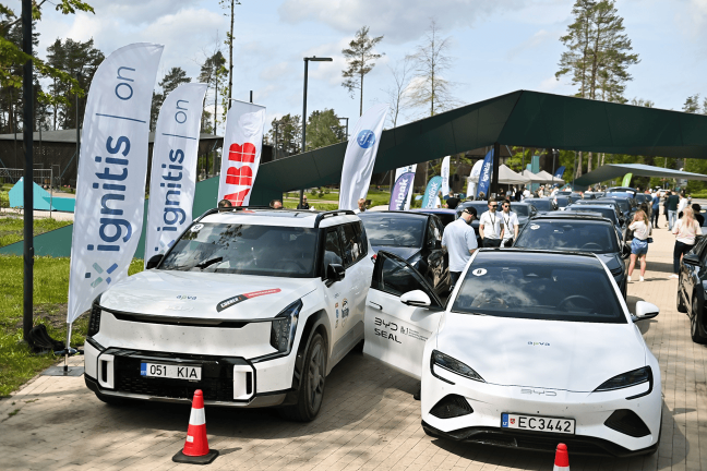 Ignitis ON elektroauto sacensības.