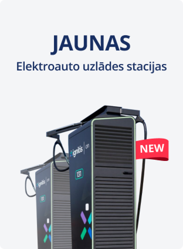 Jaunas elektroauto uzlādes stacijas