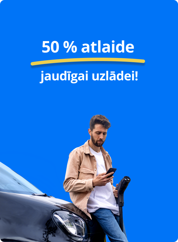 50 % atlaide jaudīgai uzlādei!