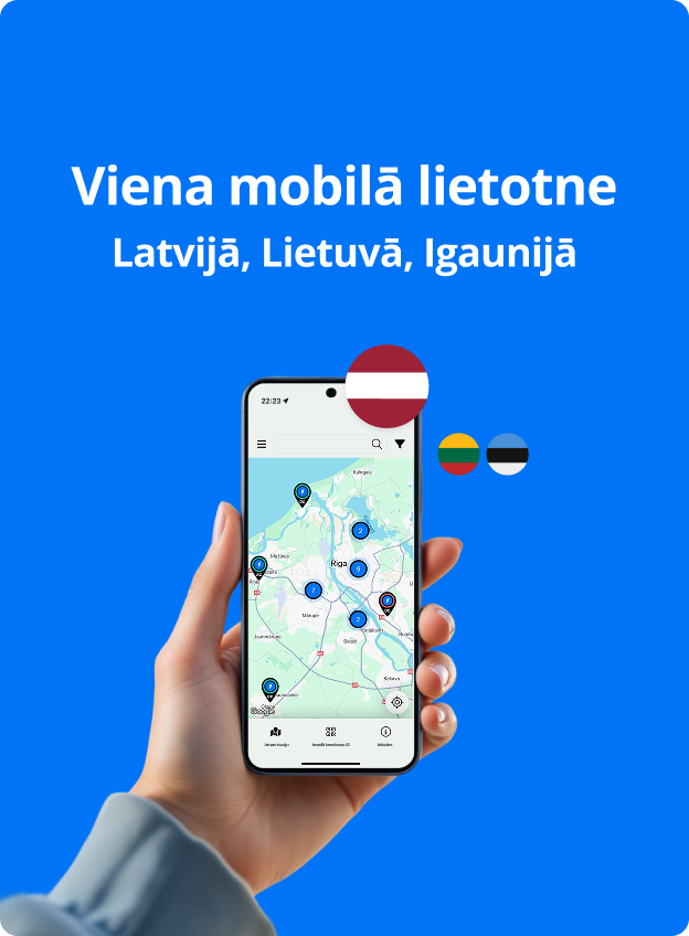 Viena mobilā lietotne
Latvijā, Lietuvā, Igaunijā.