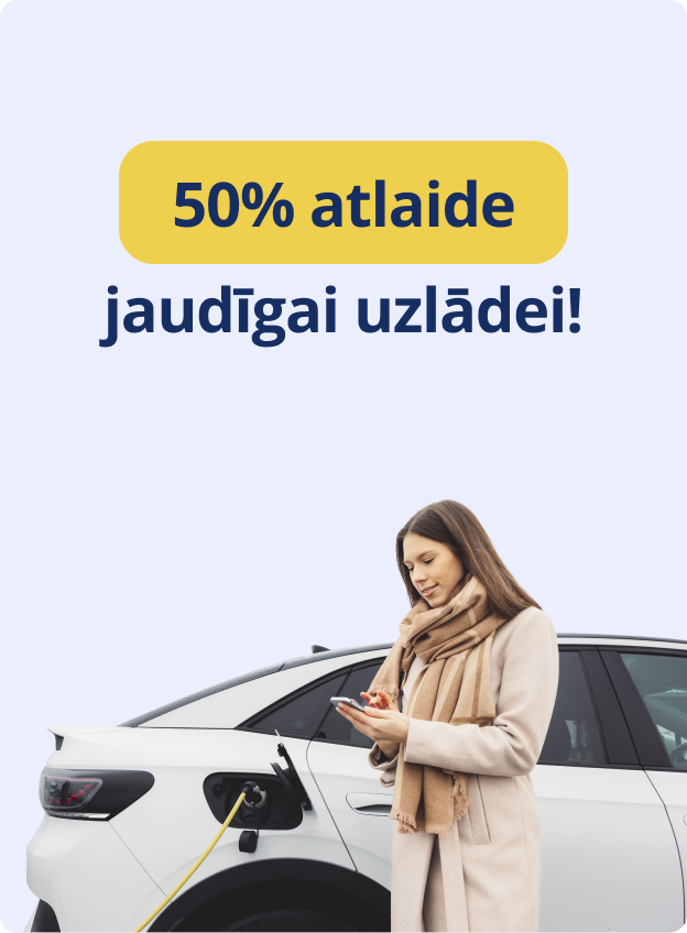 50% atlaide jaudīgai uzlādei!